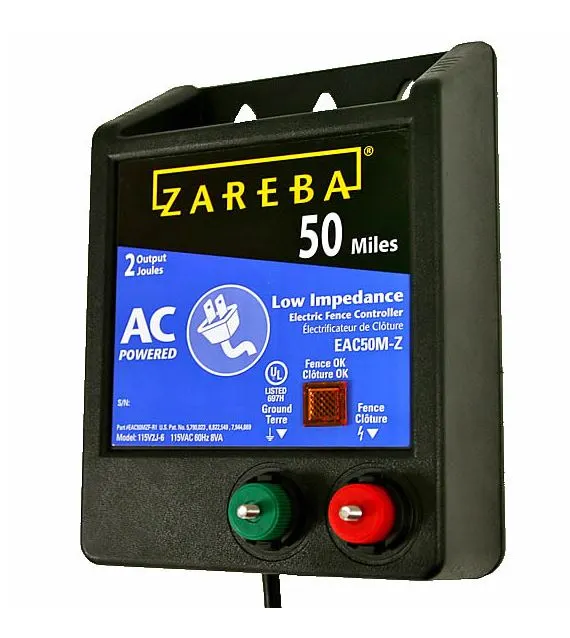 Zareba EAC50M-Z AC Low Impedance Fence Charger