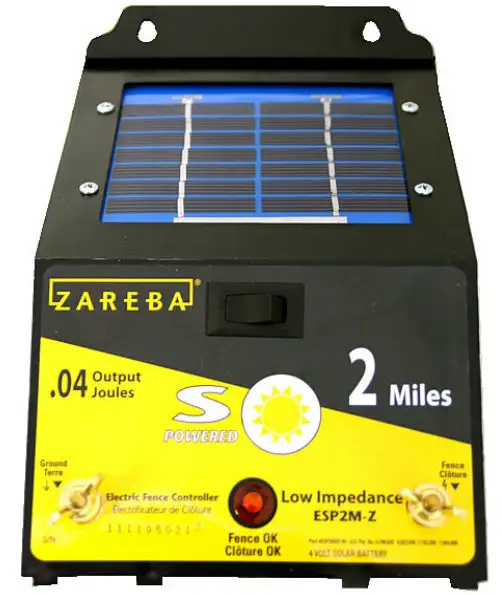 Zareba ESP2M-Z 2 Mile Solar Fence Charger