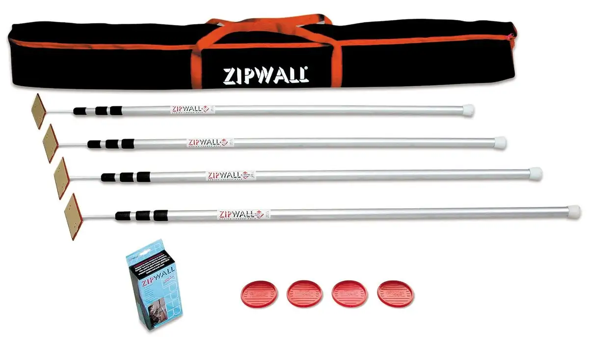 Zip Wall SLP4 Spring-Loaded Poles For Dust Barriers